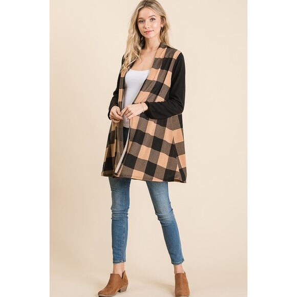 Maria Plaid Cardigan - Picture 3 of 5